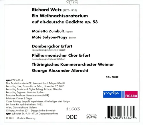 Vista 2 de Richard Wetz Ein Weihnachtsoratorium
