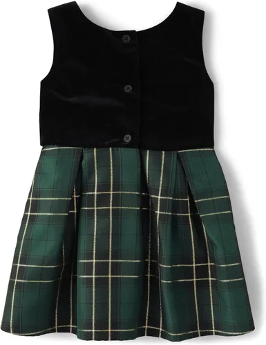 Vista 3 de The Children's Place Girls' One Size and Toddler Sleeveless Holiday Dressy Dress