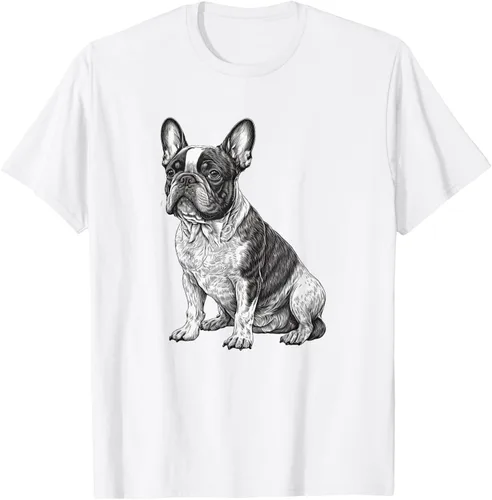 Vista 12 de Divertida camiseta francesa Bulldog francés en blanco y negro, Negro