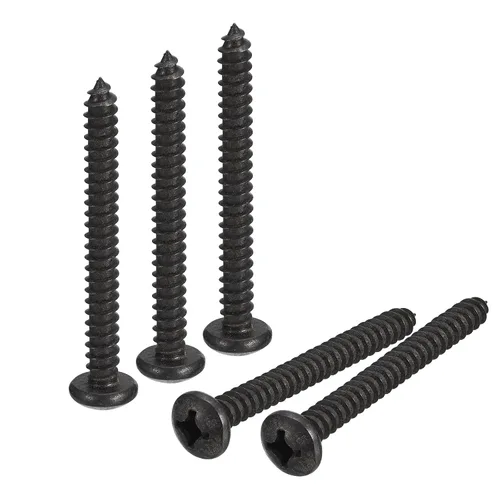Vista 12 de uxcell Tornillo autorroscante Phillips de cabeza plana de 1/4 x 1, 25 piezas - Tornillo de madera de cabeza redonda de acero inoxidable 304