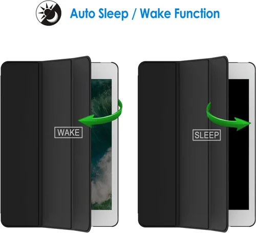 Vista 6 de JETech Funda para iPad Mini 1 2 3 (NO para iPad Mini 4), Smart Cover con función de encendido/apagado automático (Negro)
