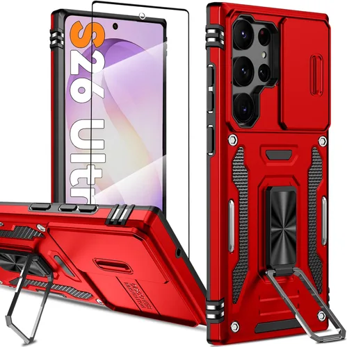 Vista 85 de Funda magnética para Samsung Galaxy Note 20 Ultra con soporte de anillo [con protector de pantalla] [Compatible con carga inalámbrica MagSafe] Funda