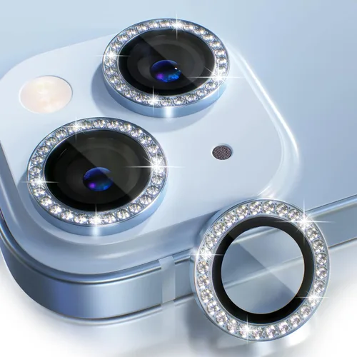 Vista 8 de Choiche Compatible para iPhone 15/iPhone 15 Plus Protector de Lente de Cámara Brillante, Vidrio Templado 9H Cubierta de Cámara Protector de Pantalla