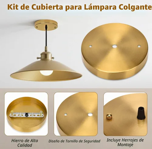 Vista 4 de Sangle Sopffy Kit de Dosel para Luz Colgante, Kit de Dosel de Iluminación de Techo de 4.7 Pulgadas con Todos los Herrajes de Montaje Placa de Techo