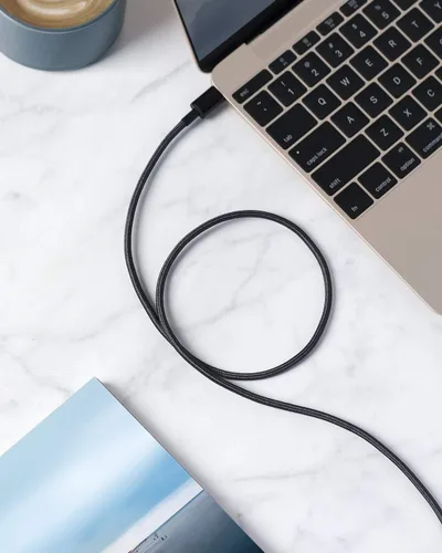 Vista 7 de Anker Cable de USB a USB C, cable de carga de USB A a USB C para Samsung Galaxy S10 o S10+, LG V30, Beats Fit Pro y más (USB 2.0), color negro