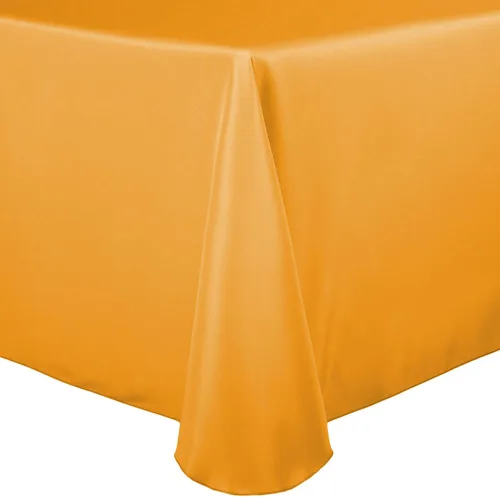 Vista 22 de Ultimate Textile Mantel ovalado de lino de poliéster de 60 x 102 pulgadas, color marrón cobre