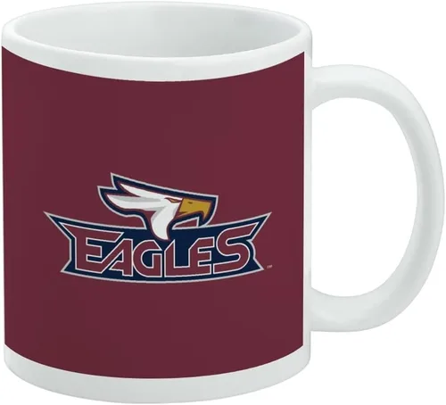 Vista 380 de Taza de cerámica con el logotipo principal de la Universidad Rider, taza de regalo novedosa para café, té y bebidas calientes, 11oz, blanca