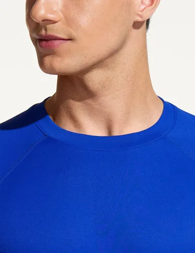 Vista 6 de TSLA - Camisetas de protección para hombre con protección FPU 50+, FPU UV, de ajuste holgado y manga larga, para natación, correr, entrenar fresco