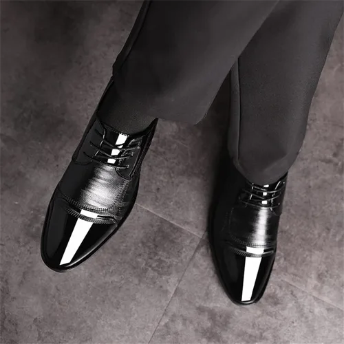 Vista 6 de Zapatos de vestir para hombre zapatos de vestir para hombre zapatos de cuero de talla grande zapatos de vestir modernos para hombre