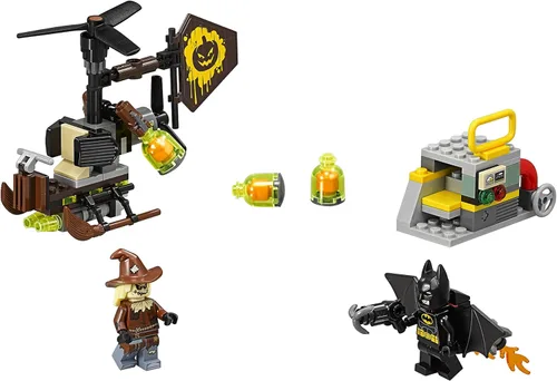 Vista 4 de LEGO Batman película Espantapájaros rostro temeroso 70913 juego de construcción.