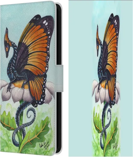 Vista 386 de Head Case Designs Officially Licensed Carla Morrow Galactic Entrancement Dragons Leather Wallet Case Compatible with Samsung Galaxy A07 4G