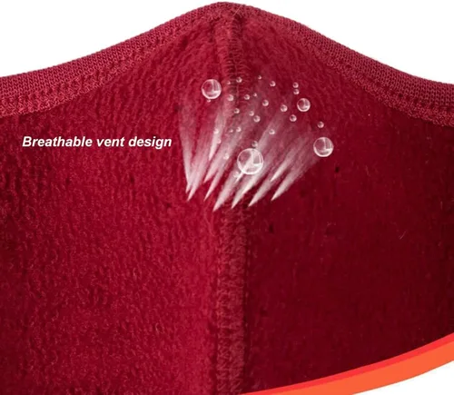 Vista 5 de Unisex Winter Warm Mask with Ear Cover - 360 Degree Wrap Dustproof Breathable Half Face Mouth Cover Face Earflaps