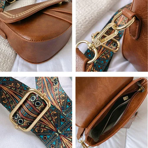 Vista 4 de JBB Bolso de hombro para mujer, bolso de mano, bolso cruzado pequeño, bolso de mano, bolso de mano de piel sintética