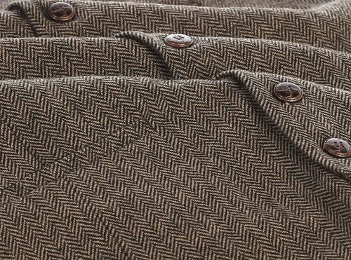 Vista 113 de Gioberti Chaleco de tweed formal de 6 botones para hombres