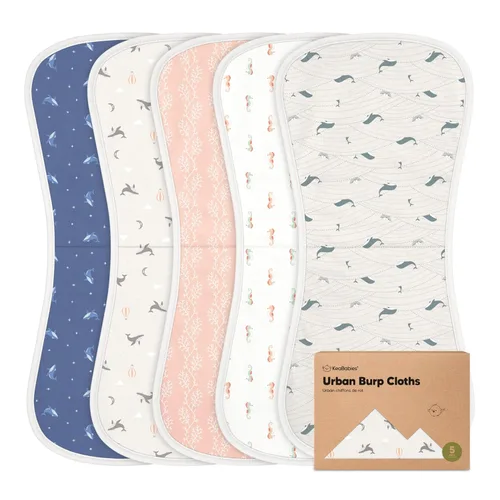 Vista 40 de Paños orgánicos para eructos para bebés niños y niñas, paquete de 5 paños de algodón súper absorbentes para bebés, trapos suaves y afelpados
