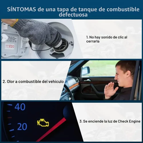Vista 5 de Tapa de tanque de combustible Compatible con 2006-2019 Hyundai Accent, Azera, Elantra, Elantra GT, Entourage, Equus, Genesis, Genesis Coupé, Santa