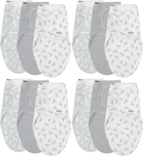 Vista 14 de SwaddleMe - Manta original para bebé, talla S/M, de 0 a 3 meses, paquete de 5 (diseño de amapolas bonitas)
