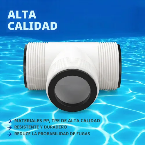Vista 3 de PalpitateC Divisor en T de manguera de piscina compatible con bomba de natación Intex Coleman de 1.5 pulgadas, extensor de manguera de piscina