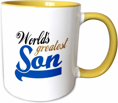 Vista 11 de 3dRose Worlds Greatest Son - Taza (11 onzas), color negro