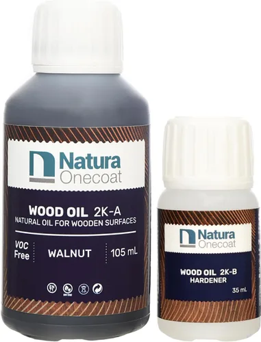 Vista 26 de Aceite Mancha para Madera - 769 pies² - 1.3 L, Blanco – Acabado de Madera para Muebles de Interior y Pisos - Aceite de Madera de Linaza - Secado