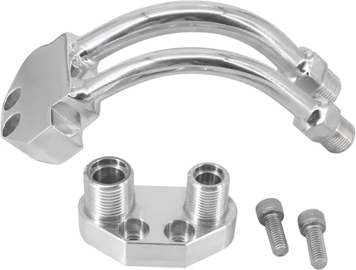 Vista 6 de Compresor de A/C Colector Curvo con Adaptador Compatible con Sanden SD7B10 7176 SD7 Estilo, Cromado