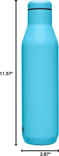 Vista 7 de CamelBak - Botella de acero inoxidable de 25 onzas, color azul nórdico Double-Wall Vacuum Insulated Stainless Steel, Easy Pour Wide Opening