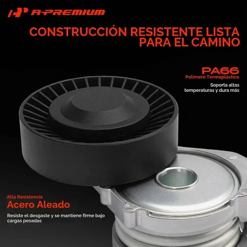 Vista 3 de A-Premium Conjunto de tensor de correa con polea compatible con Volvo