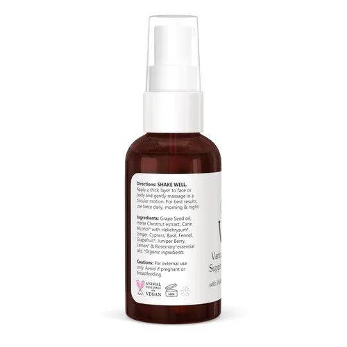 Vista 7 de Isabella's Clearly VEIN, el mejor tratamiento natural de venas varicosas y arañas vasculares para piernas, cara, cuerpo Aceites esenciales