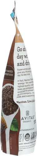 Vista 4 de Navitas Naturals - Plumas de cacao orgánico crudo, bolsas de 16 onzas (paquete de 2) vendidas por HERO24HOUR Thank You