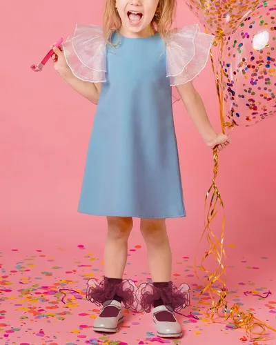 Vista 7 de Witwot Calcetines para niña pequeña con volantes grandes de encaje con volantes