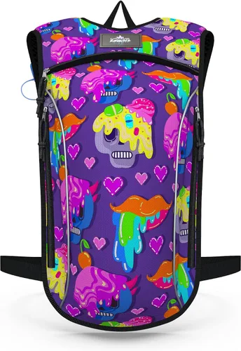 Vista 3 de Mochila de hidratación ligera – Bolsa de 2 litros incluida – Ideal para festivales, mochileros, senderismo, ciclismo de montaña, actividades al aire