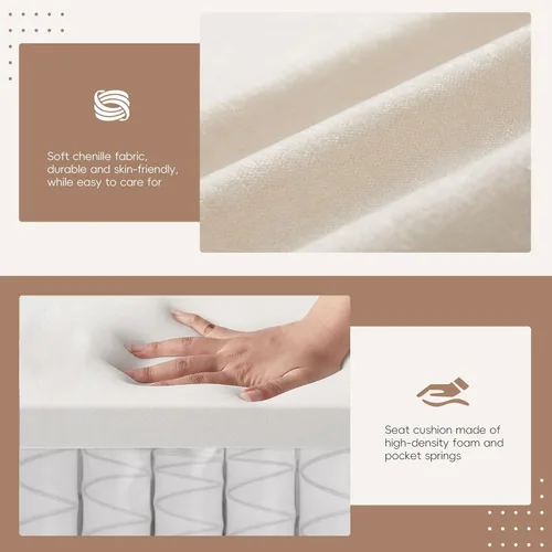 Vista 66 de Sofá modular moderno en forma de U de 115 pulgadas, juego de sofás tapizados grandes con asiento de almacenamiento, sofá cama convertible con diván