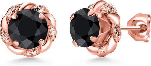 Vista 446 de Gem Stone King Aretes de plata de ley 925 de 0.236 in con piedra natal redonda para mujer