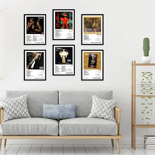 Vista 2 de CodersParadise Marco para Póster de Madera 2Pac - Paquete de 6 8 x 12 cm (Tamaño A4) Pósteres Enmarcados para Sala de Estar, Dormitorio, Hogar