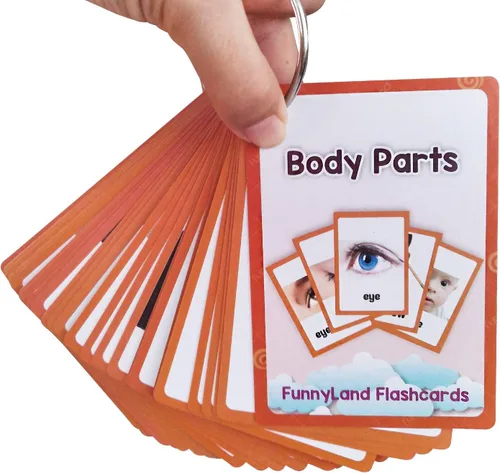 Vista 7 de 34 unids/set piezas del cuerpo regalos niños tarjetas flash inglés tarjeta de bolsillo educativo aprendizaje bebé juguetes para niños pre-jardín