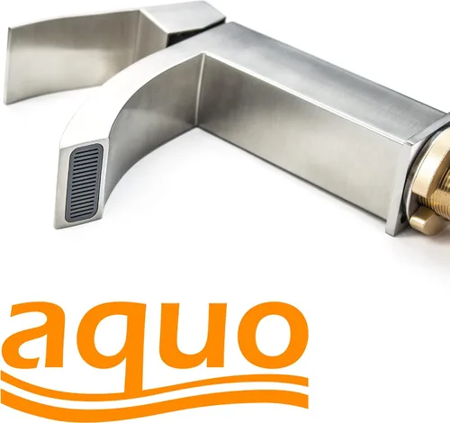 Vista 6 de aquo Grifo de baño – Grifo de fregadero de 7 pulgadas de altura que se adapta a una variedad de fregaderos de baño, evita problemas de fugas