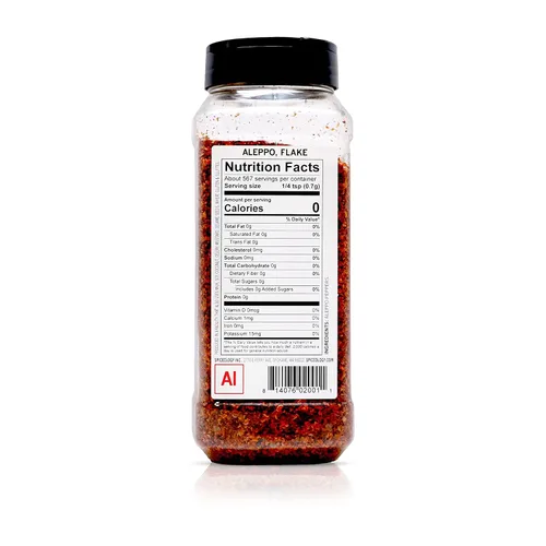 Vista 2 de Spiceology - Copos de pimienta de Alepo - Pimienta Alepo molida seca - Chiles - Especias y condimentos a granel - 14 oz
