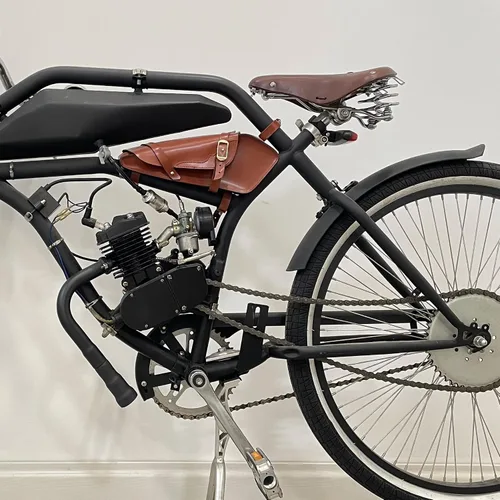 Vista 2 de JRL Carburador para bicicleta motorizada con motor de 2 tiempos de 49 cc, 60 cc, 66 cc, 80 cc (plata)