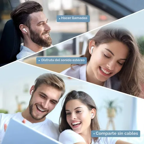 Vista 6 de Auriculares inalámbricos, auriculares Bluetooth pro (2ª generación), auriculares con micrófono de 48 horas de reproducción, sonido de alta