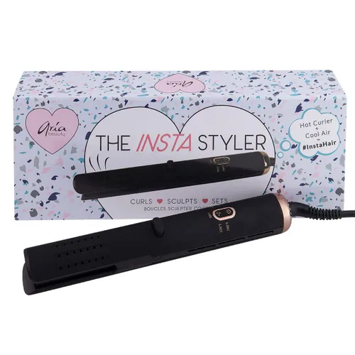 Vista 2 de Aria Beauty Insta Styler - Rizador de pelo de cerámica – Varita rizadora de doble voltaje – Rizador para rizos sin esfuerzo – Perfecto para viajes