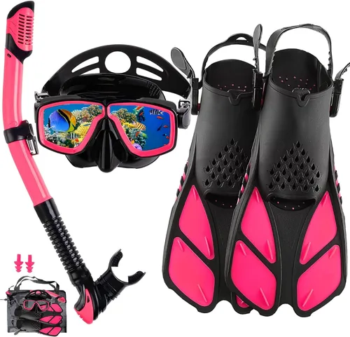 Vista 12 de Snorkeling Gear for Adults with Bag Anti-Fog Snorkel Sets for Travel