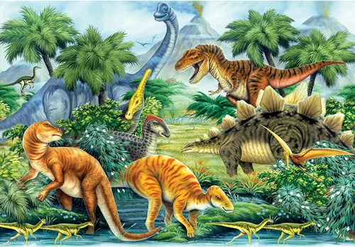 Vista 5 de Anatolian Puzzle - Dino Selfie, rompecabezas de 260 piezas, #3317
