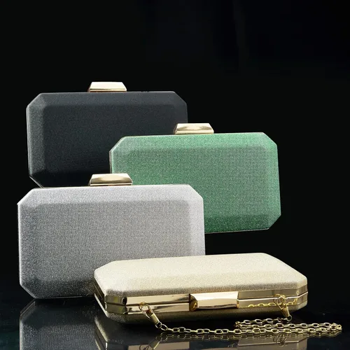 Vista 6 de YAPAIOU Bolso de mano de noche brillante para mujer, bolso de mano con purpurina de diamantes de imitación, bolso de boda, bolso de cóctel y fiesta