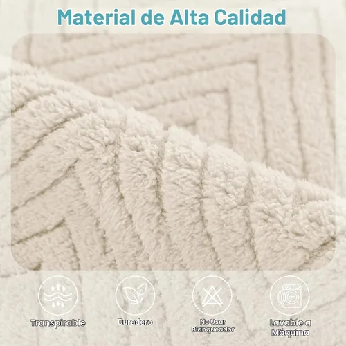 Vista 3 de Turquoize Juego de 2 fundas impermeables para reposabrazos de sofá, antideslizantes, peludas, lavables, gruesas, suaves, fundas protectoras