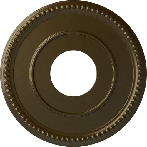 Vista 30 de Ekena Millwork Bradford Medallón de techo, Oro Pintado a mano dorado