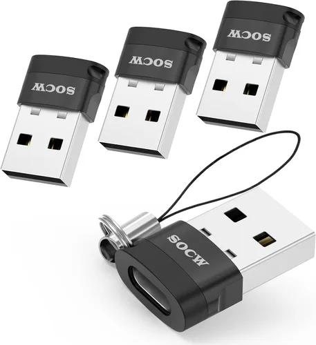 Vista 8 de Adaptador USB C hembra a USB macho 2.0 (Atrovirens, 4 unidades)