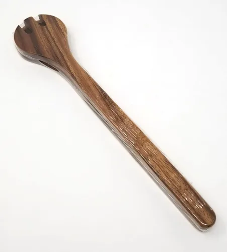 Vista 3 de Lipper International Servidores de ensalada redondos de acacia, 13" de largo, un par