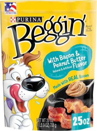 Vista 12 de Purina Beggin' Tiras con Carne Real de Golosinas para Perros con Sabores a Tocino y Carne