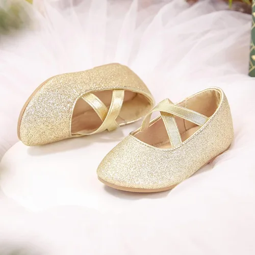 Vista 6 de Otter MOMO Zapatos planos de bailarina para niñas pequeñas y niñas pequeñas, zapatos de vestir para fiesta escolar