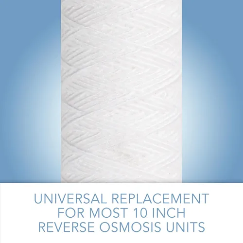 Vista 6 de CFS Cartuchos de filtro de agua de sedimentos universales de 10 x 2.5 pulgadas para la mayoría de unidades de RO de 10 pulgadas - Elimina el mal